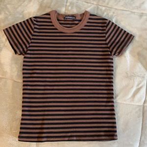 Brandy Melville stripe tee one size